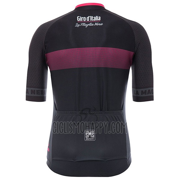 Giro D'italy Cycling Jersey Bib Short 2017 Men Short Sleeve Black
